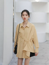 Lapel Irregular Loose Shirt